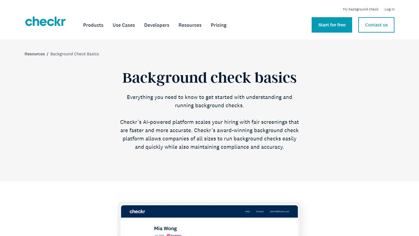 What is a Background Check?: Types and How to Do It | Checkr